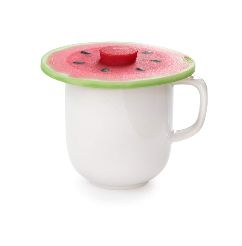 Charles Viancin - Set of 2 Watermelon 4â€ Silicone Drink Covers - Airtight Seal on Any Smooth-Rimmed Glass, Keep Drinks Cool or Hot - BPA-Free - Oven, Freezer, Dishwasher Safe - Image 4